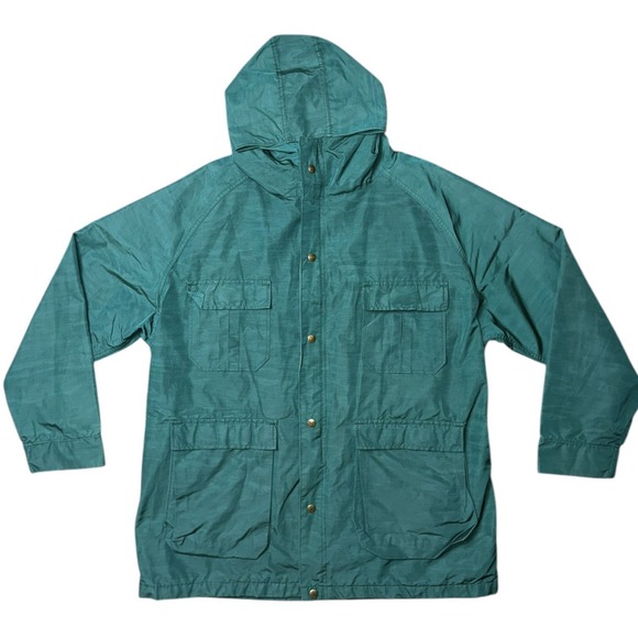 Woolrich Other - VTG Woolrich Chore Coat/Jacket Full Zip Teal Mens Sz XL USA Made Pockets